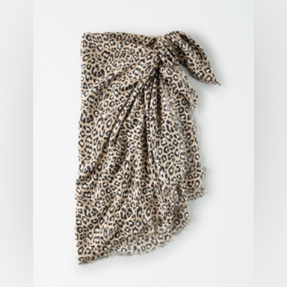 American Eagle -  Leopard Print Swim Sarong